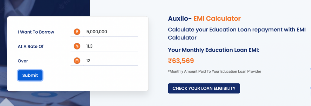 auxilo education loan